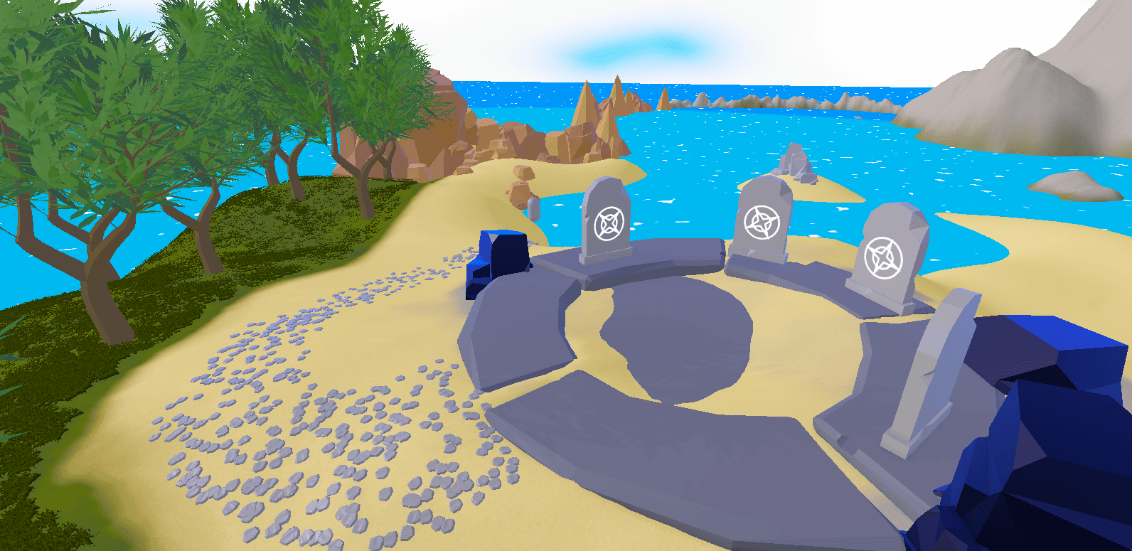 A photo of the island aib game